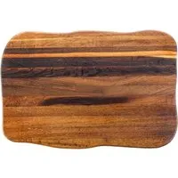 La Madera Steakbrett Premium - Eiche dunkel - Schneidebrett aus massivem Eichenholz, handgefertigt und einzigartig, ideal zum Servieren von Steak und anderen Köstlichkeiten.