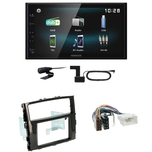 Kenwood DMX-125DAB: USB Bluetooth DAB+ Autoradio für Mitsubishi Pajero - 2-DIN Autoradio mit Bluetooth, DAB+ und Touchscreen, ideal für modernes Entertainment im Fahrzeug.