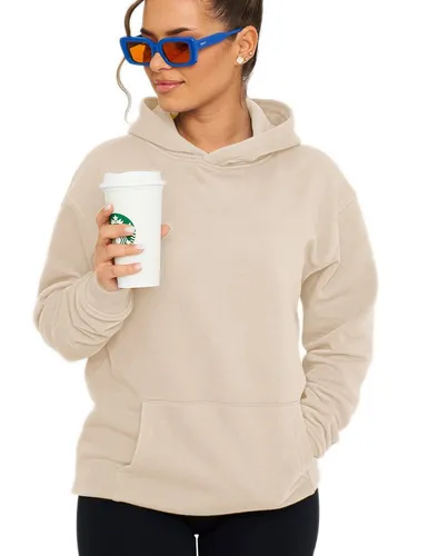 DAILY COTTON Oversize Hoodie Unifarben – Bequemer Kapuzenpullover für Damen - Entdecke den DAILY COTTON Oversize Hoodie – ideal für lässige Styles! Der weiche Stoff aus 65% Baumwolle bietet hohen Tragekomfort. Vielseitig kombinierbar und in vielen Farben erhältlich – perfekt für jeden Anlass!