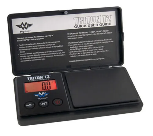 MyWeigh Triton Feinwaage 550g - Präzise Messung für Ihre Küche - Küchenwaage mit 0,1g Genauigkeit, ideal für Back- und Kochrezepte. Kompaktes Design und digitales LCD Display für einfache Handhabung.