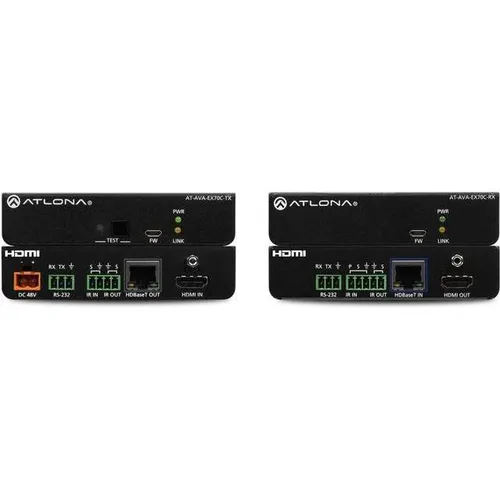 Atlona 4K/60 4:2:0 UHD HDMI HDBT Kit, PoE/IR/RS232 (AT-AVA-EX70C-KIT)