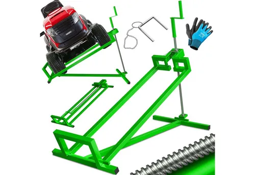 MASKO Rasentraktor Heber 400kg - Aufsitzmäher Hebevorrichtung - Rasentraktoren mit einer robusten Hebevorrichtung für bis zu 400kg, ideal für effizientes Rasenmähen und Pflege großer Flächen.