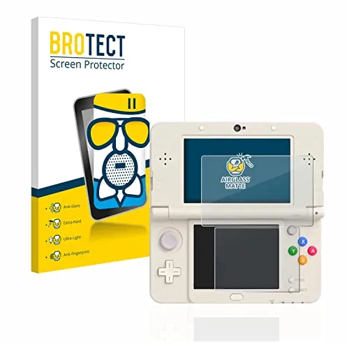 BROTECT Entspiegelungs Schutzglas für Nintendo New 3DS Schutzfolie Panzer Folie Glas Matt [Extrem Kratzfest 9H, Anti-Reflex, Anti-Fingerprint]