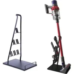 Trade-Shop Ständer Halter Halterung für Rowenta X-Force Flex 8.60 RH9639, 9.60 Allergy RH2038, 9.60 Allergy RH2039, 9.60 Animal RH2078, Universum... - Schwarz