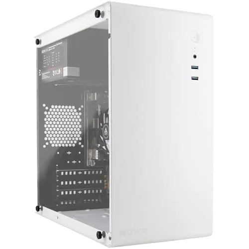 eXtremeBit PRO Computer PC zusammengebaut, Prozessor Core i3-14100, 32 GB RAM, 500 GB SSD, WiFi, Bluetooth, Win 11 Pro, Office 2021 - BIanco