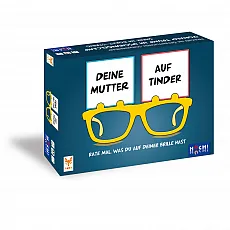 Deine Mutter auf Tinder DE: Gesellschaftsspiel für humorvolle Abende - Gesellschaftsspiel, das für Lacher sorgt und ideal für gesellige Runden ist. Perfekt für einen unterhaltsamen Spieleabend mit Freunden!