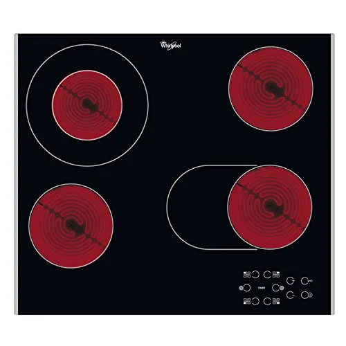 Whirlpool AKT8210LX - Keramische Kochplatte - Kochfeld mit 4 Kochzonen, präziser Temperaturregelung für schnelles und gleichmäßiges Kochen, ideal für moderne Küchen.