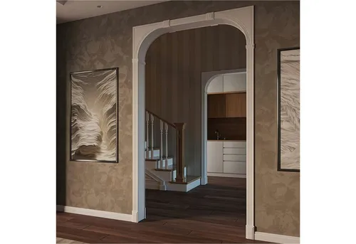HEXIM Zarge weiß - Durchgangszarge für Selbstmontage - Elegante Durchgangszarge aus MDF, ideal für offene Durchgänge bis 2315 mm Höhe. Robuste, pflegeleichte Oberfläche, passend zu jedem Einrichtungsstil. Inklusive Montageanleitung für einfache Installation.
