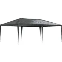 vidaXL Profi Partyzelt 4x6m - UV- und wasserbeständig - Pavillon für Gartenpartys, aus robustem 90g/m² Polyethylen und rostfreiem Stahl. Ideal für Outdoor-Events, einfach zu montieren und langlebig.