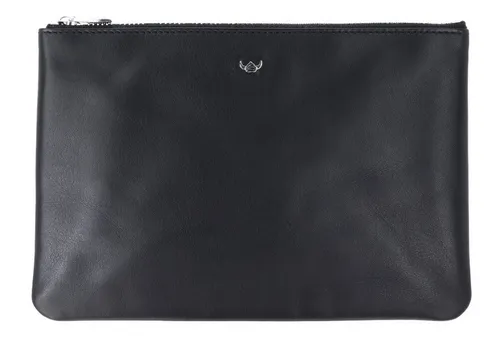 Golden Head Pouch 6816 Aufbewahrungstasche aus echtem Kalbsleder - Elegante Pouch aus 100% echtem Kalbsleder in Schwarz. Ideal für die sichere Aufbewahrung kleiner Gegenstände, mit praktischem Zipper und stilvollem Design.
