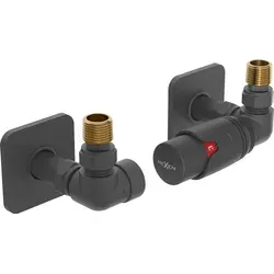 Mexen G00 Thermostat-Set, Anthrazit mit Verkleidung - Hochwertiges Thermostat-Set für Zentralheizungen, sorgt für präzise Temperaturregelung und einfache Installation. Ideal für effiziente Heizungssteuerung.