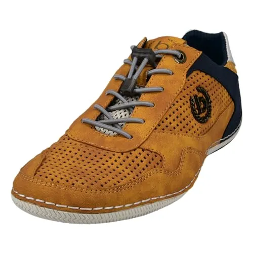 bugatti Herren Casual Sneaker - Bequeme Schnürschuhe mit Flexibler Sohle & Memory Foam - Herren-Sneaker mit elastischen Schnürsenkeln, die perfekten Komfort und Atmungsaktivität bieten, ideal für stilvolle Freizeitlooks.