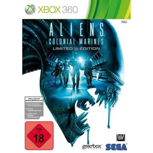 Aliens: Colonial Marines Limited Edition - Limitiertes physisches Videospiel von SEGA, basierend auf dem berühmten Aliens-Franchise, bietet ein intensives Multiplayer-Erlebnis für Fans der Sci-Fi-Action.