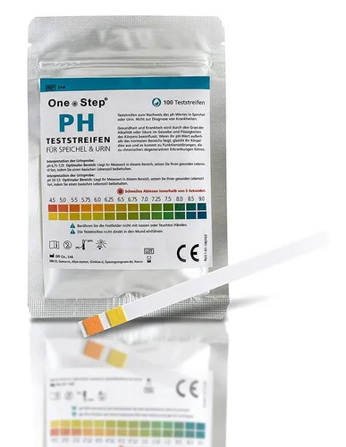 One Step pH Test Teststreifen für Urin UND Speichel zur Ermittlung ph Wert 100