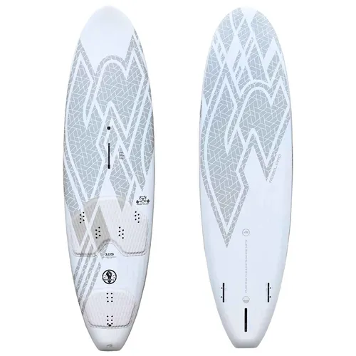 F2 Windsurfboard Rebel Pro 125L Grau 2024/25 - Stand Up Paddle Board, leicht gebaut mit High-End Materialien für Geschwindigkeit und Agilität, ideal für Freewave Rider bei allen Bedingungen.