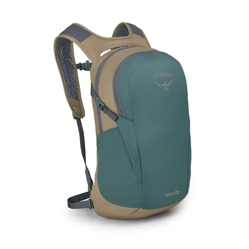 Osprey Daylite Cascade Blue/Latte Brown (1048) O/S - Vielseitiger Daypack - Daypacks und Businessrucksäcke | Ideal für Alltag, Reisen und Wandern, lässt sich an andere Osprey-Taschen befestigen, nur 490g leicht.