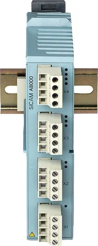 Siemens SICAM A8000 Eingangsmodul 6MF2831-0AA00 - Hochwertiges Eingangsmodul für Automatisierung, mit 4 konfigurierbaren analogen Eingängen und 16 Bit Auflösung, ideal für präzise Messungen und Steuerungen.