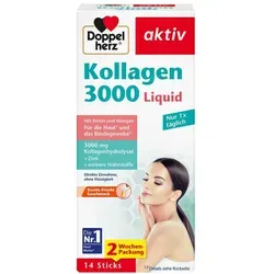 Doppelherz Aktiv Kollagen 3000 Liquid flüssiges Kollagen schöne Haare, Nägel und Haut 14 St.