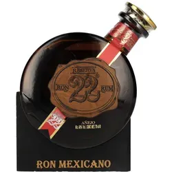 EL RON PROHIBIDO RESERVA 22 SOLERA 0,7L - Mexikanischer Rum - Hochwertiger Rum mit 40% vol, ideal für Cocktails oder pur. Genießen Sie das einzigartige Aroma dieses mexikanischen Agricole-Rums!