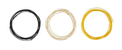 Fender Pure Vintage Cloth Wire, 22 AWG, Schwarz, Weiß, Gelb, 10FT