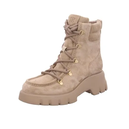 Paul Green Stiefelette Veloursleder - Wanderschuhe aus hochwertigem Veloursleder mit elastischer Schnürung für optimalen Halt und Warmfutter für warme Füße an kalten Tagen.