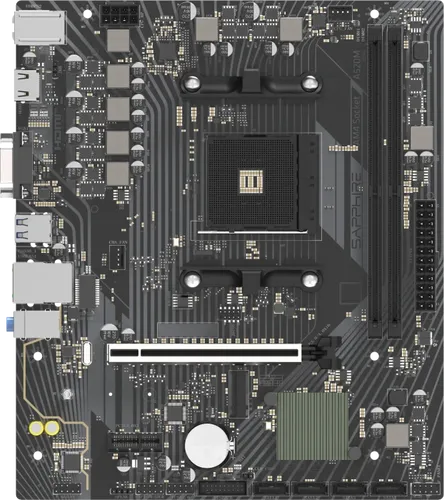 A520M-E Mainboard - µATX Mainboard mit AM4 Sockel, ideal für Gaming und Multitasking, unterstützt CrossFireX für verbesserte Grafikleistung.