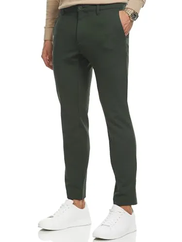 JEFF Herren JFEzra Stoffhose mit 4 Taschen | Stretch Hose für Männer - Moderne Herrenstoffhose mit 4 praktischen Taschen und hohem Tragekomfort. Ideal für jeden Anlass und aus hochwertigem Material gefertigt, bietet sie eine perfekte Passform für stilbewusste Männer.