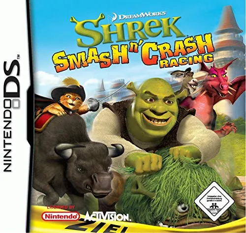Shrek Smash n'Crash Racing für Nintendo DS - Neu & OVP - Rasante Rennaction mit Shrek und Freunden! Erlebe spannende Abenteuer auf der Nintendo DS. Perfekt für Fans von lustigen Rennspielen.