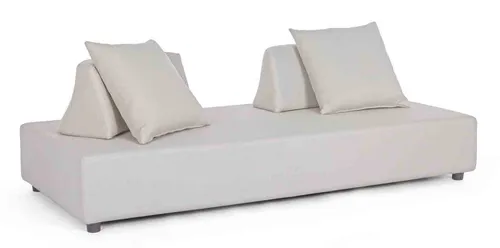 Bizzotto Gartensofa Piper - Verstellbare Rückenlehne & Komfortkissen, Hellgrau - Gartenmöbel mit modernem Design: Das wasserabweisende und UV-beständige Gartensofa Piper bietet mit seiner verstellbaren Rückenlehne und komfortablen Kissen höchsten Sitzkomfort.