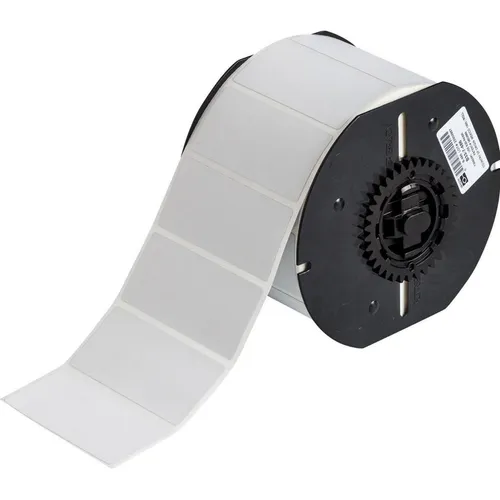 Brady B33-7-486 Etiketten, metallisierter Polyester, Hellgrau - Hochwertige Etiketten aus metallisiertem Polyester, 69.85 x 31.75 mm, extra stark haftend für vielseitige Anwendungen. Ideal für professionelle Kennzeichnungen.