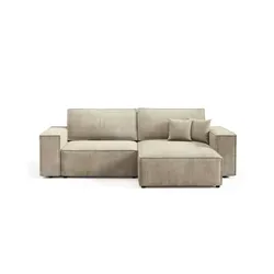 Ecksofa mit Schlaffunktion Mille ¦ beige ¦ Maße (cm): B: 257 H: 88