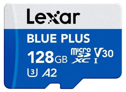 Micro SDXC SPEICHERKARTE 128GB 100MB/s UHS-I A2 V30 U3 BLUE LEXAR