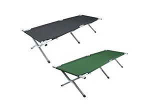 VCM Feldbett Tosali M - Faltbares Campingbett - Komfortables Feldbett mit den Maßen L. 190 x B. 63 cm x H. 43 cm, leichtes Aluminiumgestell, nur 5 kg. Ideal für entspannte Stunden im Freien, schnell und einfach auf- und abzubauen.