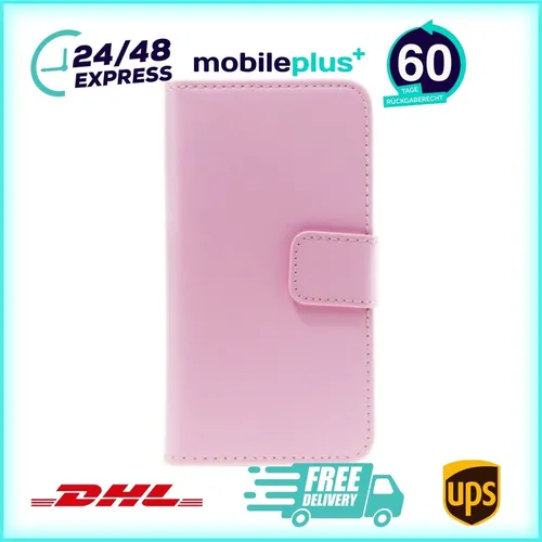 Leder Handyhülle für Sony Xperia Z3 Compact Rosa Schutz Tasche