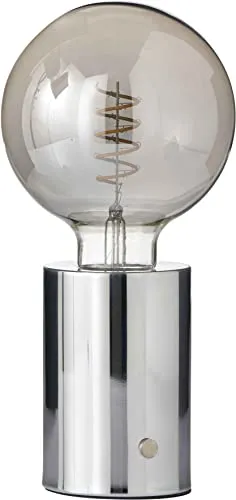 Northpoint LED Akku Tischlampe Edison Style - Tischlampe mit Touch-Dimmer für stufenloses Licht, bis zu 96 Stunden Laufzeit dank 2000mAh Akku und hochwertigem Design aus Metall und Echtglas.