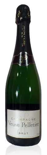 Veuve Pelletier & Fils Champagne Brut 2x0,75 L Flaschen - Edles Geschenkset - Weißer Champagner aus der Champagne, Frankreich, mit 12,5% Alkohol. Perfekt für besondere Anlässe oder als stilvolles Geschenk.