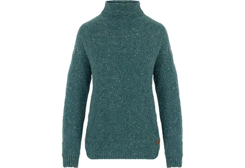 Sherpa Adventure Gear Yuden Pullover für Damen, L, Dark Hydra - Hochwertiger Pullover aus 70 % Wolle und 30 % recyceltem Polyamid, feuchtigkeitsregulierend und temperaturausgleichend mit hohem Kragen für optimalen Komfort.