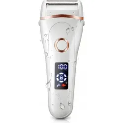 WOMEN'S SHaver Bikini Körper Trimmer Beine Trimmer Achseln 3in1 USB - Weiß