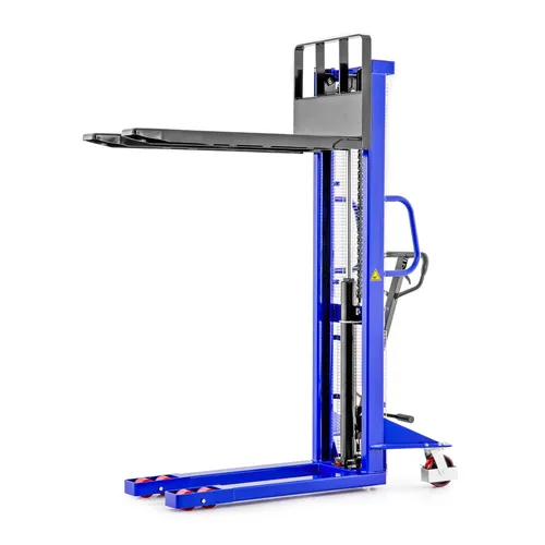 Pallit Hochhubwagen LIFT-M für 1,6m - Transportgeräte & Rampen - Manuelle Hochhubwagen mit 1000 kg Kapazität und Freihubfunktion, ideal für enge Räume und niedrige Deckenhöhe.