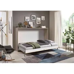 Klappbett Juist 140x200 - Flexibles Gästebett in Eiche - Kategorie: Betten, Praktisches Schrankbett mit Lattenrost, ideal für Gästezimmer, Made in Germany für höchste Qualität.