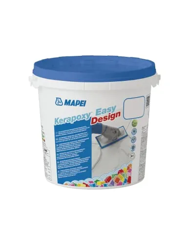 Mapei Kerapoxy Easy Design 3kg 100 weiß - Zweikomponentiger Klebstoff & Fugenmörtel - Zuverlässiger, dekorativer Fugenmörtel für Fugen bis 15 mm. Leicht zu verarbeiten und pflegeleicht – ideal für den professionellen Einsatz in der Bau- und Renovierungsbranche.