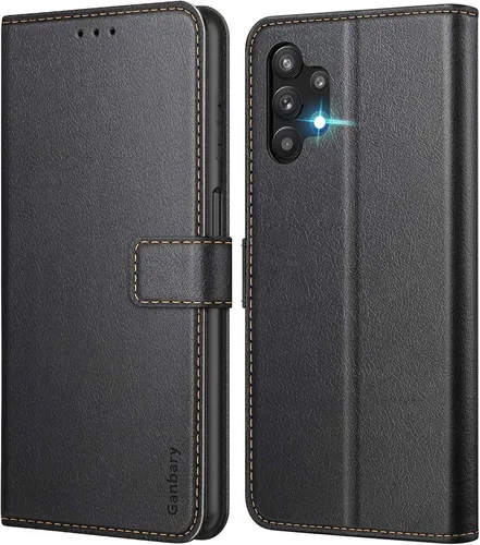 Leder Handyhülle für Samsung Galaxy A32 5G mit Kartenfach - Elegante Handyhülle aus Leder für Erwachsene, bietet praktisches Kartenfach und schützt Ihr Smartphone stilvoll im Alltag.