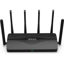 Mercusys Tri-Band BE9300 WiFi 7 Router MR47BE - Router mit blitzschnellen 9214 Mbps Tri-Band-Geschwindigkeiten und 4 x 2,5G-Ports für flüssiges 4K-Streaming und Gaming. Genießen Sie maximale Abdeckung dank 6 Hochleistungsantennen und neuester WiFi 7-Technologie.