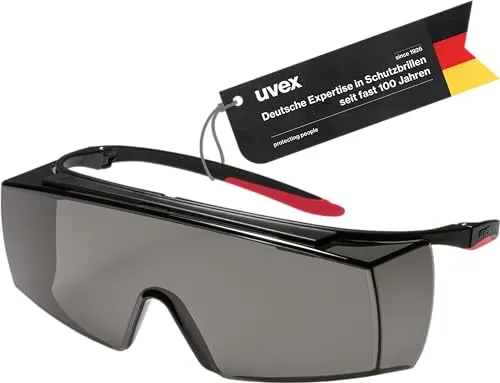 Uvex super f OTG 9169 - Überbrille für Brillenträger - Sonstige Elektroinstallationsartikel - Diese Schutzbrille bietet umfassenden Schutz vor Infrarot, UV und Schweißen, ideal für HPL/Ipl-Haarentfernung, mit Anti-Beschlag und kratzfester Beschichtung.