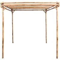 vidaXL Pergola Garten Pavillon - Robuste Rankhilfe aus Bambus - Rankgitter für Kletterpflanzen, aus langlebigem Bambus gefertigt, ideal für dekorative Gestaltung und Sonnenschutz im Garten.