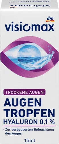 VISIOMAX Augentropfen mit 0,1% Hyaluron (15 ml)