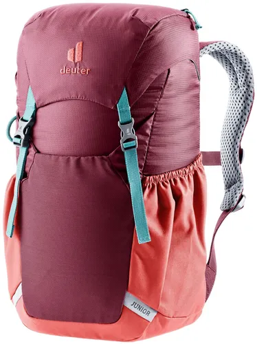 Deuter Daypack Junior Kinderrucksack 43 cm - Maron-Currant, komfortabel mit Airstripes System und aus 100% recyceltem Material, ideal für Abenteuer ab 7 Jahren