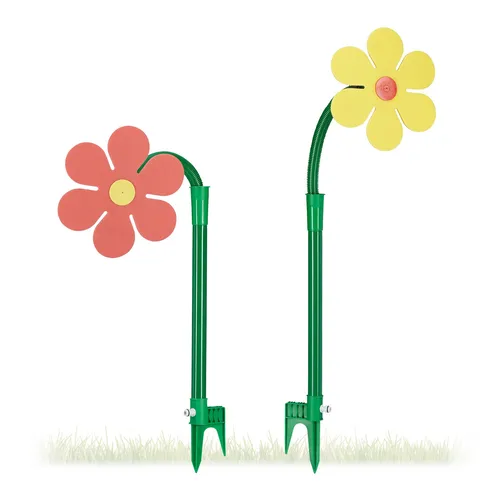 2er Set Sprinkler Blume – Tanzende Spritzblumen für den Garten - Spaßige Sprinkler für Kinder im bunten Blüten-Design. Ideal für den Garten, um die Kleinsten beim Spielen zu erfrischen. Hochwertiges Kunststoffmaterial sorgt für Langlebigkeit.