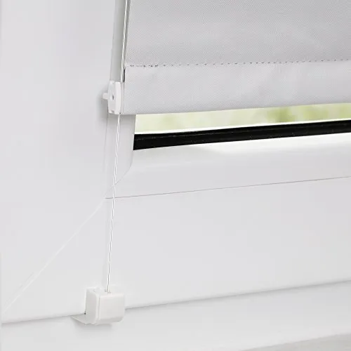 Lichtblick RKV.002.SB Verspannung für Rollo Klemmfix RKV RKT - Seitenzug- & Springrollos, verhindert das Pendeln und Schwingen des Rollos, schnelle Montage ohne Bohren, geeignet für Fenster- und Türrahmen bis 25 mm Stärke.