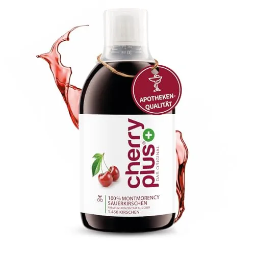 Cherry Plus Das Original Montmorency Sauerk.-konz. - Fruchtextrakt aus Kirschen, ideal für natürliche Gesundheit und Wellness